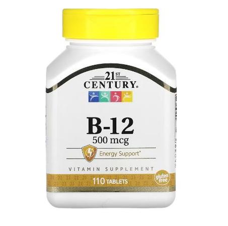 21st Century, B-12, 500 µg, 110 comprimés