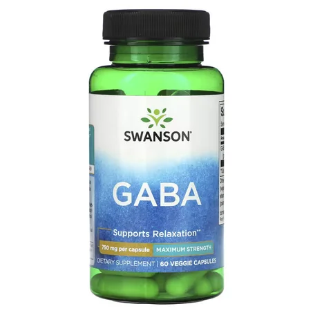 GABA 750 mg Maroc swanson 60 végétariens capsule Swanson