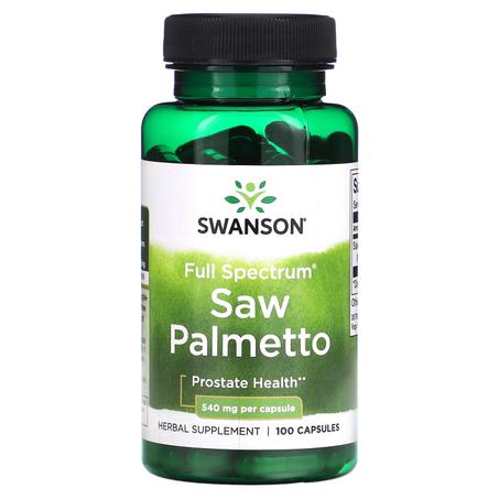 Swanson Chou palmiste - saw palmetto maroc 540 mg 100 capsules