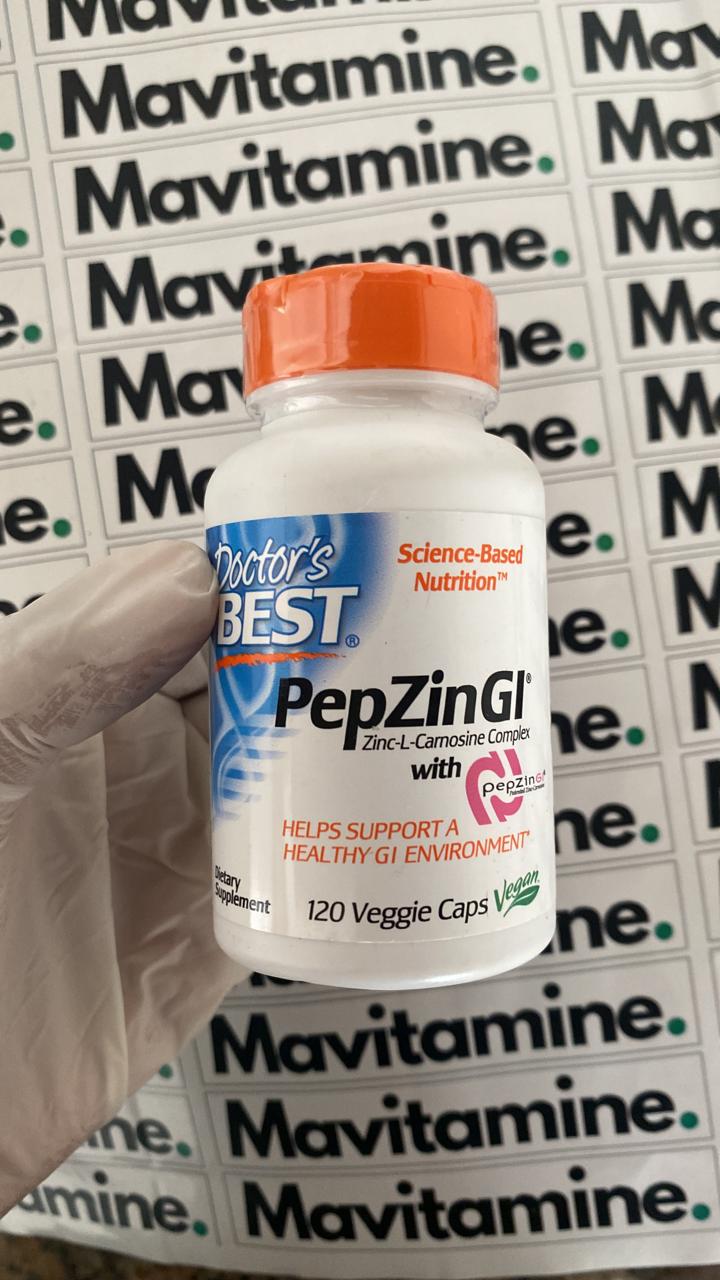 PepZin GI Maroc Complexe zincLcarnosine 20 capsules Doctor's Best