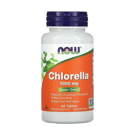 Chlorella 1000 mg Maroc NOW Foods 60 comprimés