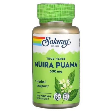 Muira Puama Maroc 300 mg 100 capsules végétariennes Solaray