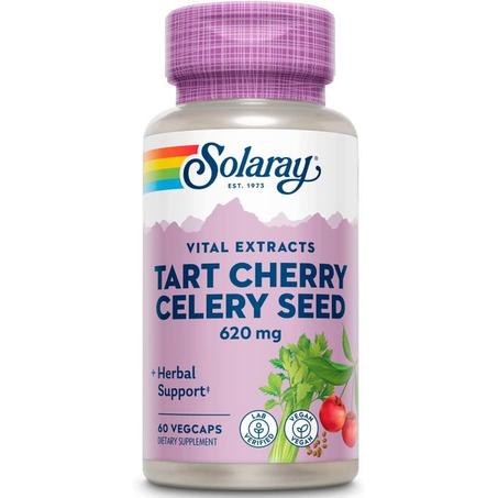 Solaray Tart cherry Celery seed  - Griotte et graines de céleri 620 mg Maroc
