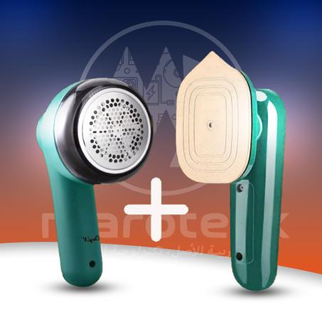 مكواة بخارية + مزيل الخملة