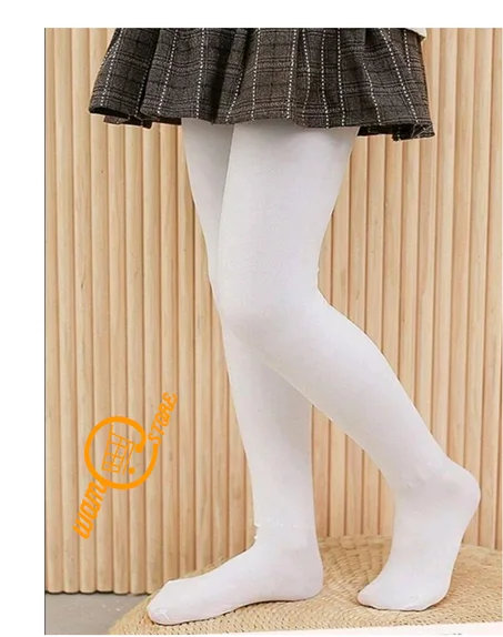 جوارب لاصق بلون للبنات الصغار