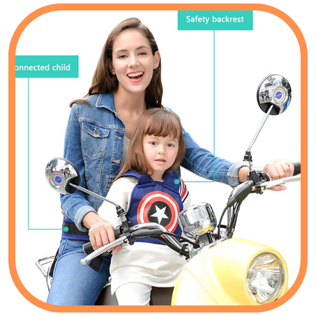 حزام أمان للدراجات النارية للأطفال