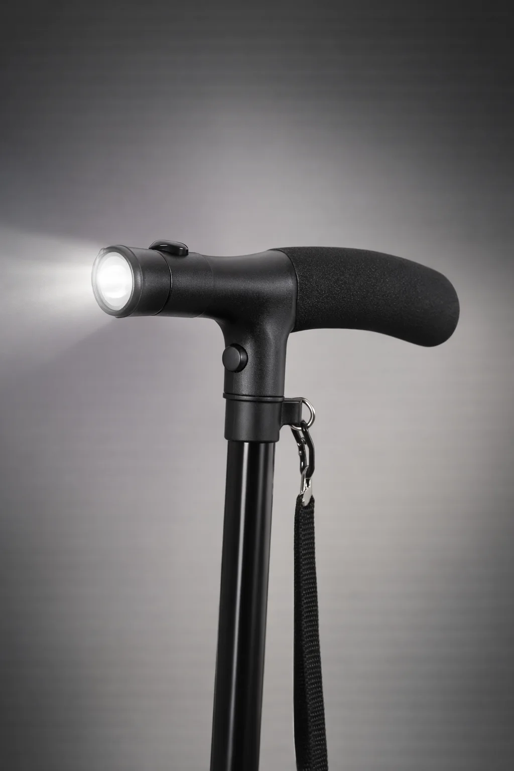 العصا القابلة للطي والمزودة بإضاءة