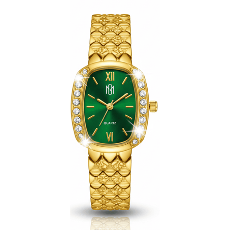 ساعة "الزمرد الذهبي" الراقية