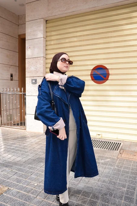 Trench Long en jean