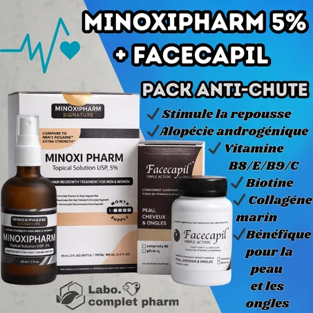 MINOXIPHARM 5% + Facecapil