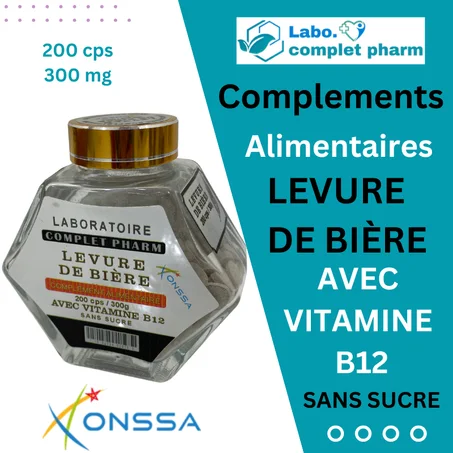 levure de bière AVEC VITAMINE  B12 SANS SUCRE