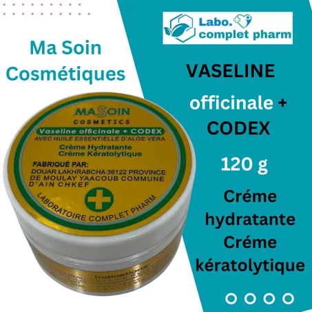 Ma Soin Cosmétiques VASELINE officinale + CODEX