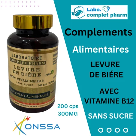 levure  de biére avec vitamine B12 sans sucre