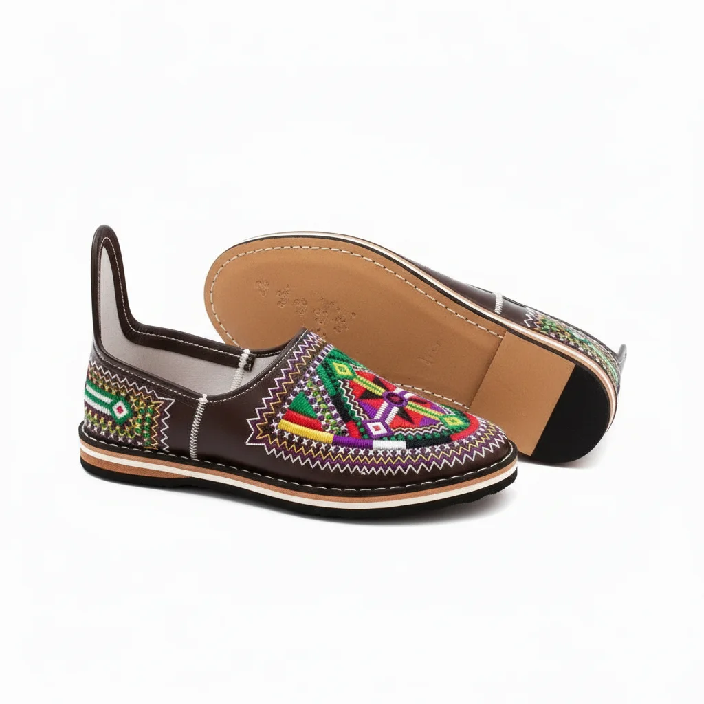 IDOUKANE Atlas Héritage – Cuir brodé artisanal