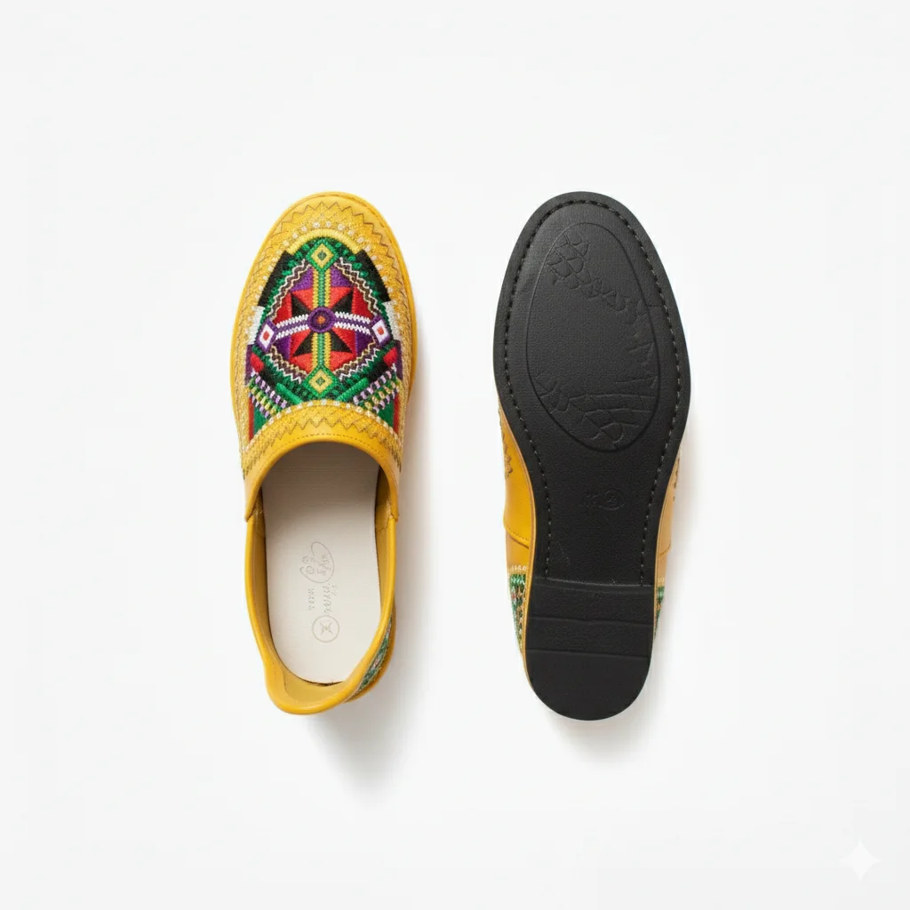 IDOUKANE Atlas Héritage – Cuir brodé artisanal