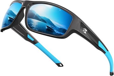 suoso Gafas de sol polarizadas deportivas para hombre: protección UV400 para mujer, gafas de sol envolventes para pesca, ciclismo, correr, conducir