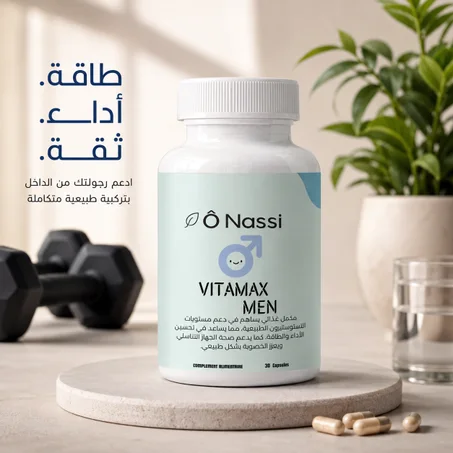 فيتامكس للرجال Ô Nassi – دعم الطاقة والحيوية | 30 كبسولة