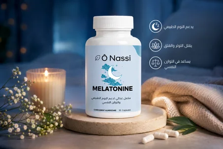 🌙 الميلاتونين Ô Nassi – 30 كبسولة | لدعم نومك الطبيعي