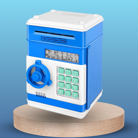 آلة بنك المال مع كلمة المرور