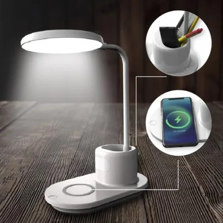 Table Lamp With a Wireless Charger