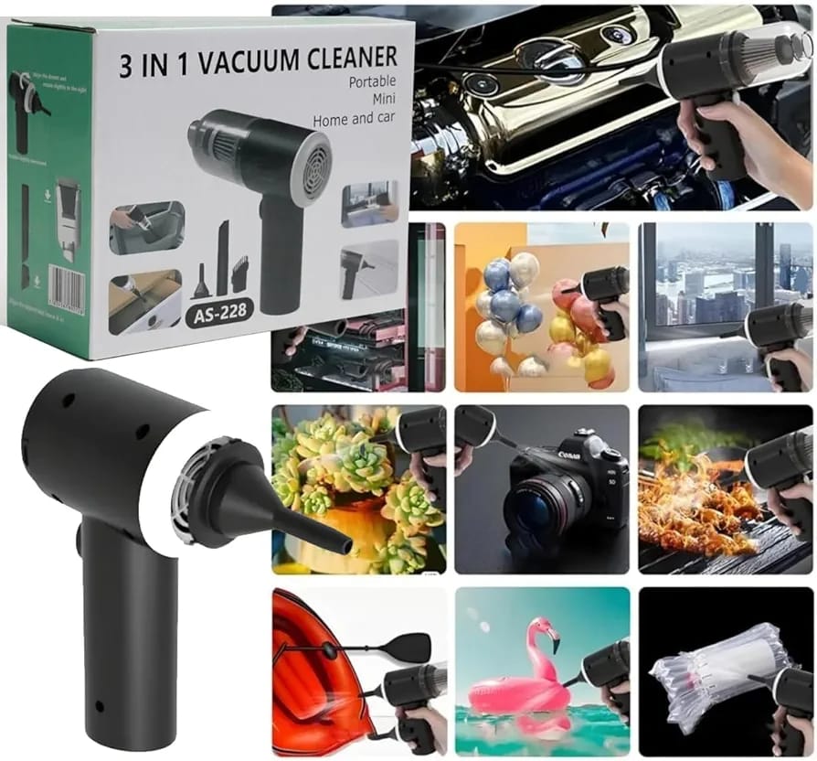 مكنسة كهربائية للسيارة 3 في 1