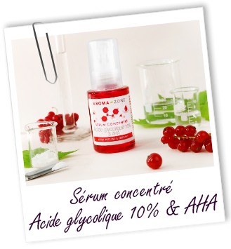 Sérum visage concentré Acide glycolique 10% & AHA – My Dz'Essential