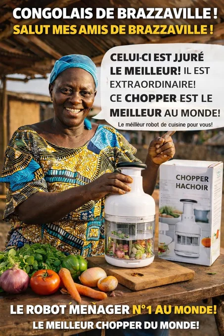 Hachez Tout en un Clic Rapide, Sans Électricité et Facile à Nettoyer