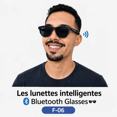 Les lunettes intelligentes F-06 Bluetooth Glasses🕶️