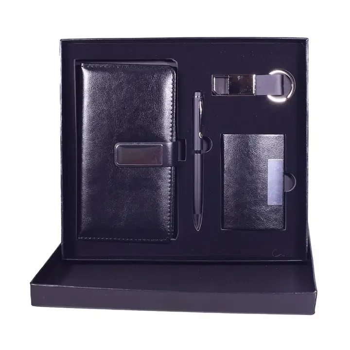 Coffret cadeau pour homme, carnet en cuir