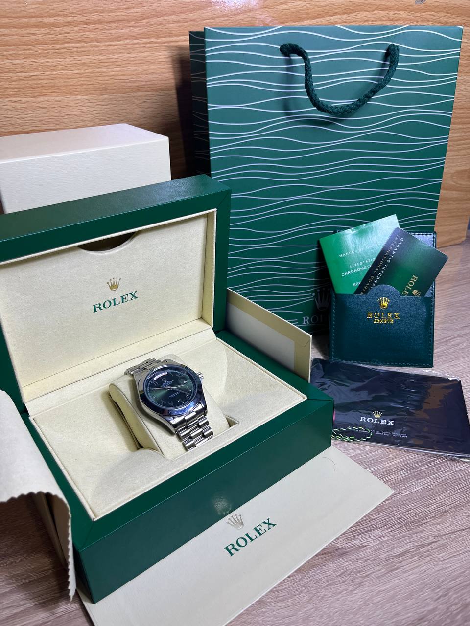 ROLEX Arabic Tableau Vert