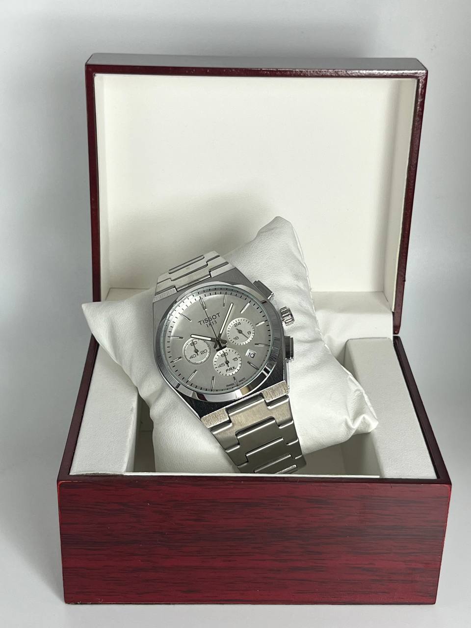 Tissot Chronograph silver tableau Blanc