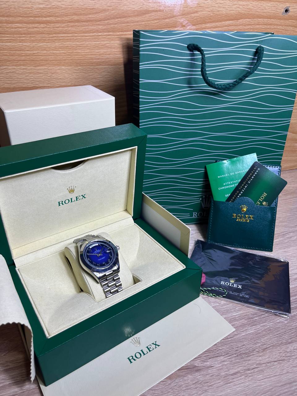 ROLEX Arabic Tableau Bleu