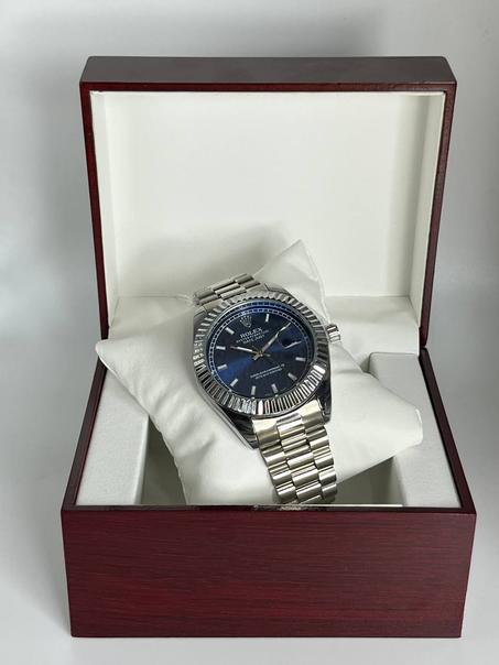 Rolex Oyster Silver Tableau Bleu