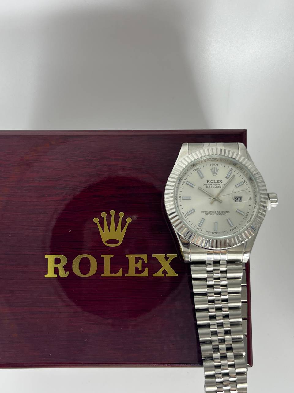 Rolex Oyster Silver Tableau Blanc