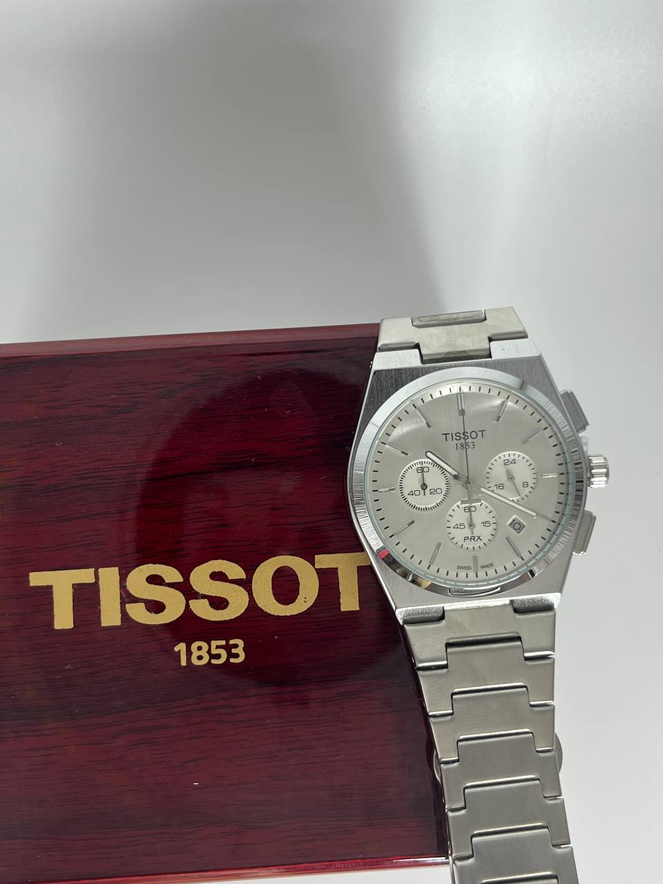 Tissot Chronograph silver tableau Blanc