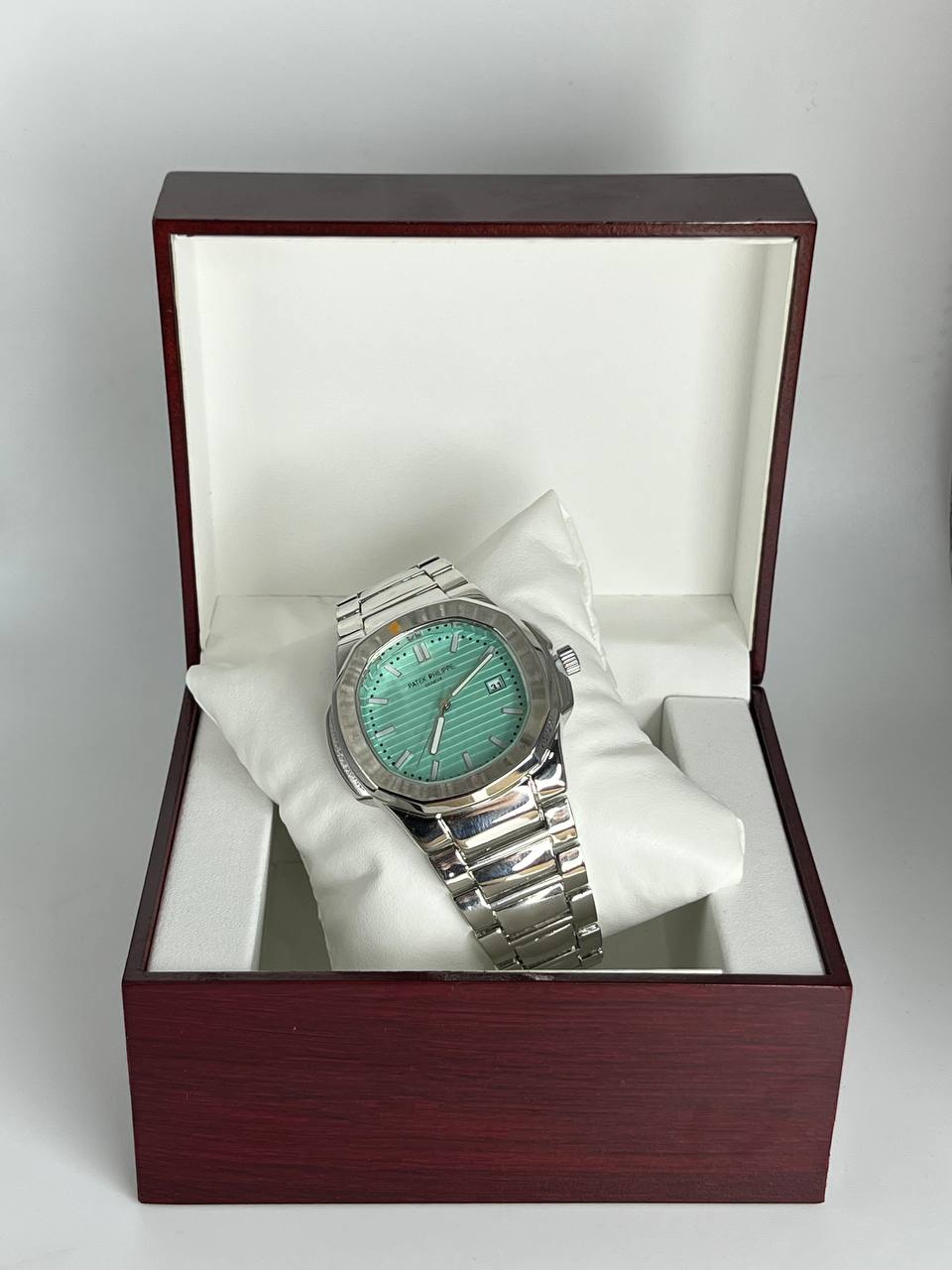 Patek Philippe Silver Tableau Vert Clair