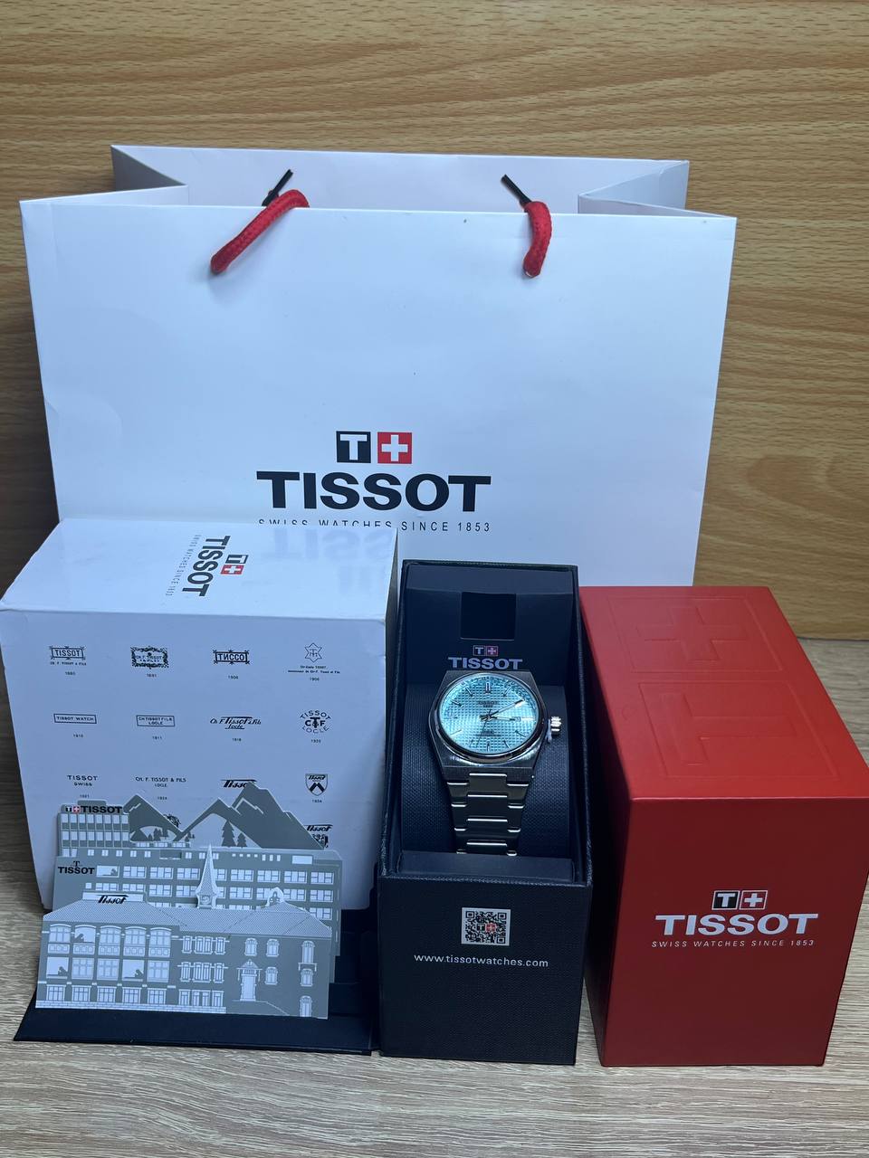 TISSOT Silver tableau  BleuCiel