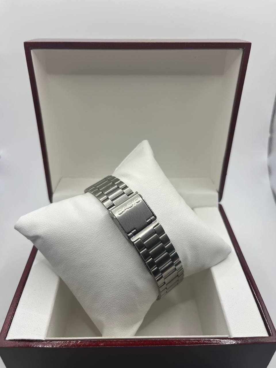 CASIO QUARTZ silver tableau bleu vert