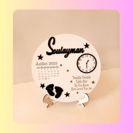 لوحة ميلاد طفلك المميزة — اسم، تاريخ، لحظته الأولى