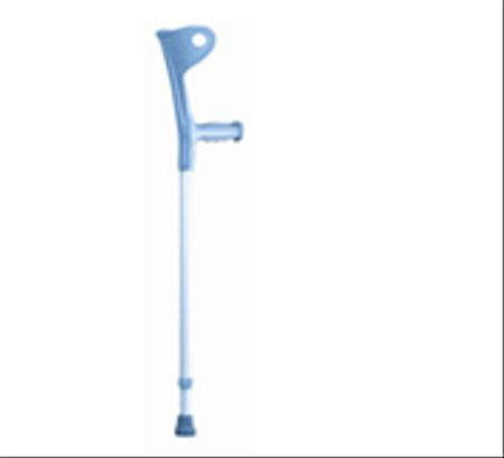 CANNES ANGLAISES EN ALUMINIUM 1 REGLAGE - ADULTE - GRIS - PAIRE