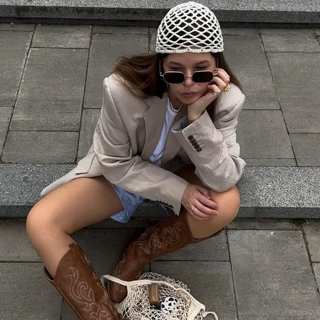 Crochet Mesh Hats