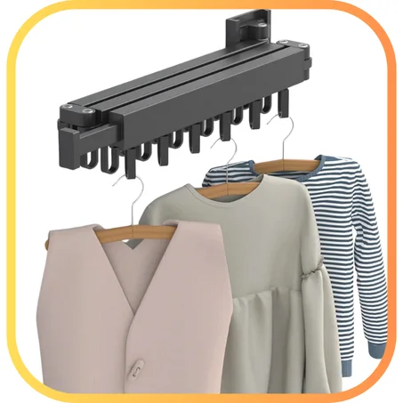 support Invisible et rétractable pour vêtements