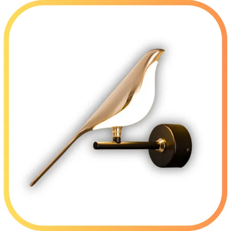 Murale LED Créative en Forme d'Oiseau