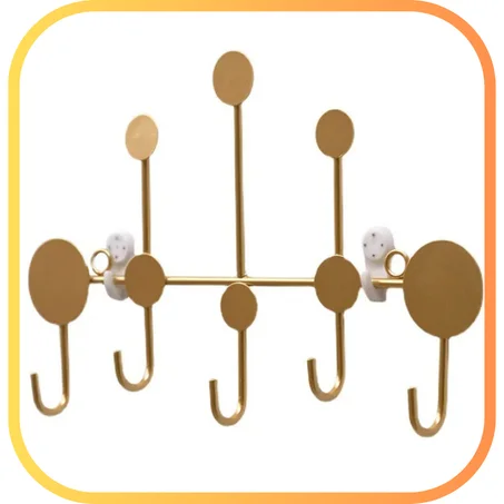 Porte-manteau mural à 6 crochets
