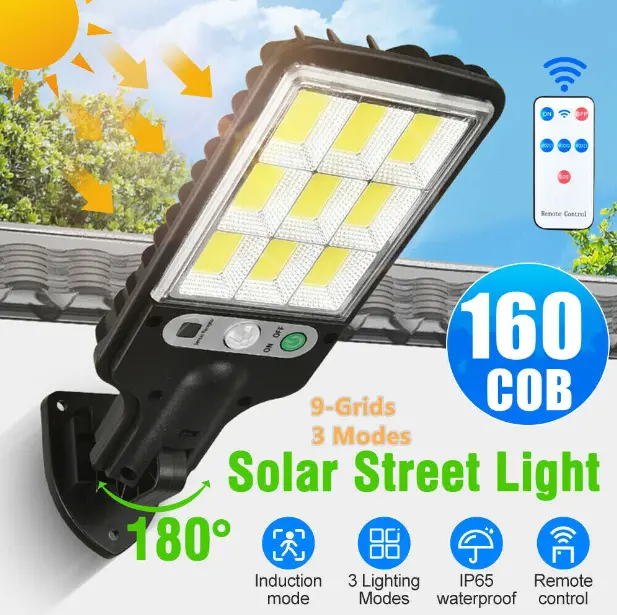 🌞 LAMPE MURALE SOLAIRE INTELLIGENTE AVEC TÉLÉCOMMANDE