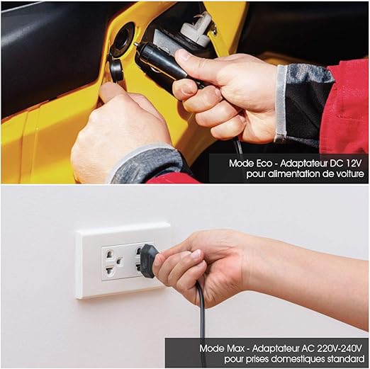 Mini Frigo 15L Mini Réfrigérateur 2 en 1 Fonction de Refroidissement et de Chauffage, Température -3 ℃ ~ 50 ℃, Frigo Portable 76 KWh/an pour Maison/Voiture