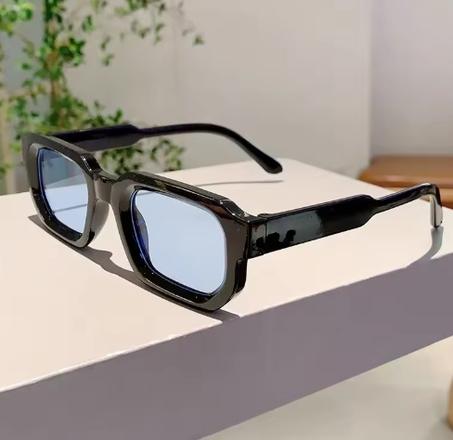 Lunettes de soleil vintage rectangulaires unisex protection UV
