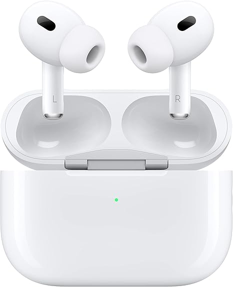 Apple AirPods Pro 2 Écouteurs sans Fil, Casques et écouteurs Bluetooth, Réduction Active du Bruit, Appareil auditif, Mode Transparence, Audio Spatial personnalisé, Son Haute-fidélité, Recharg