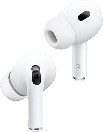 Apple AirPods Pro 2 Écouteurs sans Fil, Casques et écouteurs Bluetooth, Réduction Active du Bruit, Appareil auditif, Mode Transparence, Audio Spatial personnalisé, Son Haute-fidélité, Recharg