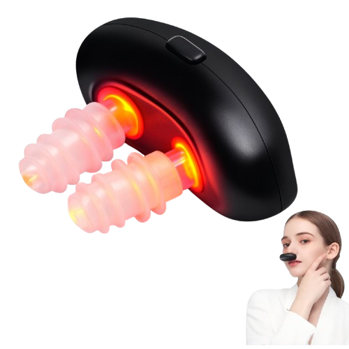 Appareil de Thérapie Nasale à Lumière Rouge Sans Fil — Dispositif à Basse Impulsion pour Améliorer la Ventilation Nasale et Soulager la Rhinite